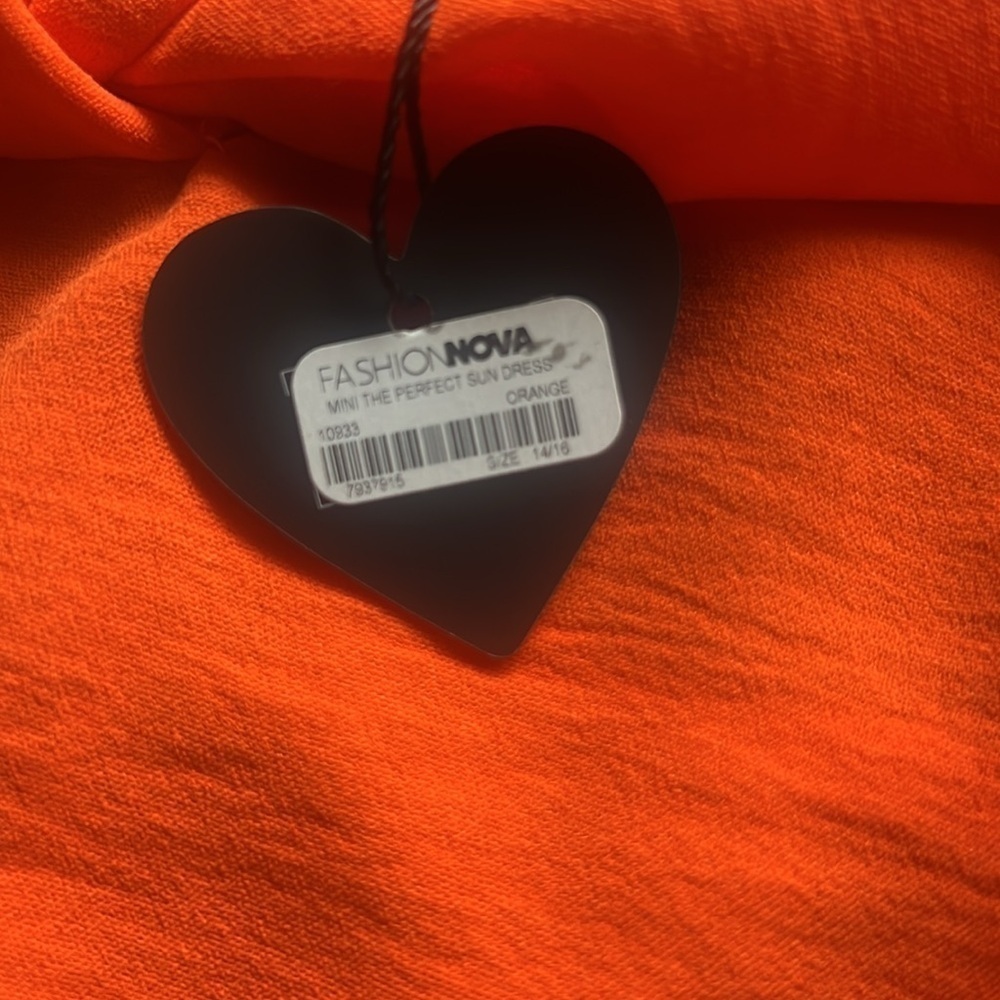 Fashion Nova Mini The Perfect Sun Dress - Orange ( 14/16) - Picture 4 of 4